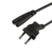 Шнур сетевой вилка угловая-евроразъем С7 кабель 2xх075кв.мм длина 1.5м (PVC пакет) Rexant 11-1104