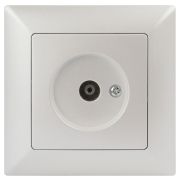Розетка телевизионная одиночная TV СП Solo 4-301-06 IP20 перламутр Intro Б0053992