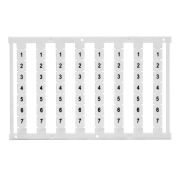 Маркировка для клемм ширина 6мм узкая для клемм Push-in бел. от 61 до 70 вертикальная ориентация 1шт = карта из 80 маркеров (уп.10шт) DKC NUPUTUK-6F-61-70V