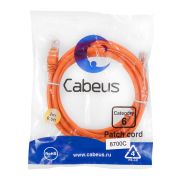 Патч-корд U/UTP кат.6 PC-UTP-RJ45-Cat.6-2m-OR 2xRJ45/8p8c неэкранир. PVC 2м оранж. Cabeus 8700c