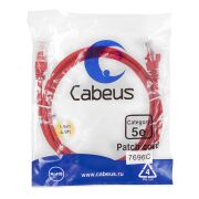 Патч-корд U/UTP кат.5E PC-UTP-RJ45-Cat.5e-1.5m-RD-LSZH 2xRJ45/8p8c неэкранир. LSZH 1.5м красн. Cabeus 9514c