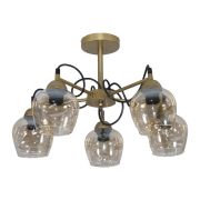 Светильник «Мирра» 151 (плафон 8268) НСБ 01-5х60-165 Е27 (ИМ) потолочный зол. Элетех 1005405272