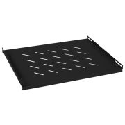 Полка 19дюйм перфорированная SH-J018-FC-600m-BK глубиной 400мм для напольных и настенных шкафов глубиной 600мм черн. (RAL 9004) Cabeus 8620c