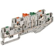 Колодка клеммная CP-ML 2 ур. нож. разм. 2.5кв.мм сер. IEK YCT23-04-2-K03-002