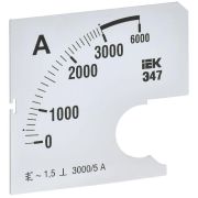 Шкала сменная для амперметра Э47 3000/5А-1.5 72х72мм IEK IPA10D-SC-3000