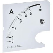 Шкала сменная для амперметра Э47 5/5А-1.5 96х96мм IEK IPA20D-SC-0005