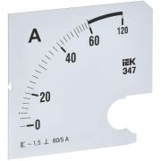 Шкала сменная для амперметра Э47 60/5А-1.5 96х96мм IEK IPA20D-SC-0060