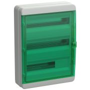 Корпус КМПн-54 TEKFOR IP65 зел. прозр. дверь пластик. IEK TF5-KP72-N-54-65-K03-K06
