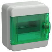Корпус КМПн-6 TEKFOR IP65 зел. прозр. дверь пластик. IEK TF5-KP72-N-06-65-K03-K06