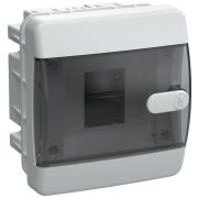 Корпус ЩРВ-П-4 UNION Compact IP41 черн. прозр. дверь пластик. IEK UIC-KP12-V-04-41-K01