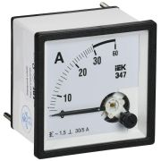 Амперметр Э47 30/5А класс точн. 1.5 72х72мм IEK IPA10-6-0030-E