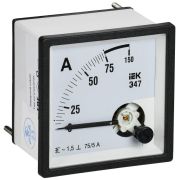 Амперметр Э47 75/5А класс точн. 1.5 72х72мм IEK IPA10-6-0075-E