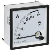 Амперметр Э47 250/5А класс точн. 1.5 96х96мм IEK IPA20-6-0250-E