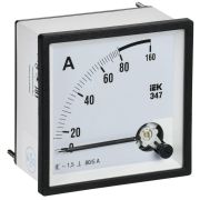 Амперметр Э47 80/5А класс точн. 1.5 96х96мм IEK IPA20-6-0080-E