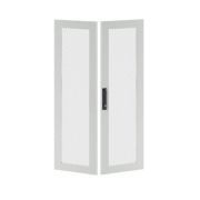 Дверь двустворчатая для IT-CQE 2200х800 перфорир. RAL7035 DKC RGITCPMD2280