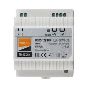 Блок питания для светодиодной ленты BSPS DIN 12В 4.5А=60Вт PL IP20 Pro+ JazzWay 5049963