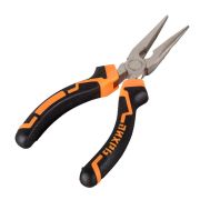 Длинногубцы прямые 160мм никелированные двухкомпонентн. рукоятки Вихрь 73/6/3/10