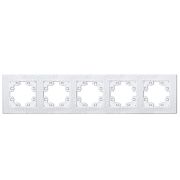 Рамка 5-м Афина фактурная универс. бел.Universal A11042