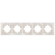 Рамка 5-м Афина фактурная универс. жемчуж. Universal A11042-Obr