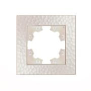 Рамка 1-м Афина фактурная жемчуж. Universal A10053-Obr