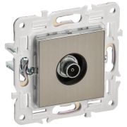 Розетка TV оконечная SKANDY SK-A12N никель IEK SK-A10-O-K50