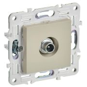 Розетка телевизионная проходная TV SKANDY SK-A17B беж. IEK SK-A10-P-K10