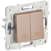 Выключатель жалюзи SKANDY 10А SK-V12Sa песочн. IEK SK-V15-0-10-K98