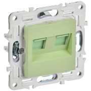 Розетка компьютерная двойн. RJ45 кат.6 SKANDY SK-K04G мятный IEK SK-K20-2-K06