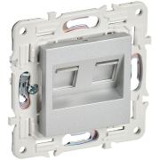 Розетка компьютерная двойн. RJ45 кат.6 SKANDY SK-K04S серебр. IEK SK-K20-2-K23
