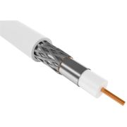 Кабель коаксиальный RG6 CCS 75Ом FPE PVC бел. (100м) GENERICA CC1-R6F1-111-100-G