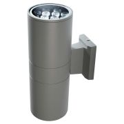 Светильник светодиодный архитектурный PWL-300110/30D 2х12Вт 6500К GR IP65 фасадный исполнение двухсторон. сер. Pro JazzWay 5015128B