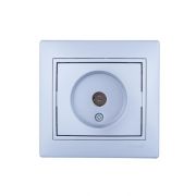 Розетка телевизионная оконечная TV СП Mira сер. металлик LEZARD 701-1010-130