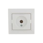 Розетка телевизионная проходная TV СП Mira бел./бел. LEZARD 701-0202-129