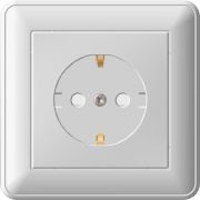 Розетка 1-м СП W59 16А IP20 с заземл. защ. шторки в сборе сл. кость SE RS16-152-28