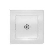 Розетка телевизионная TV 1-м СП Бриллиант бел. UNIVersal 7947571