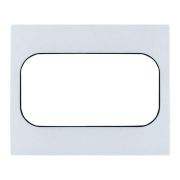 Рамка для розетки 2-м Стокгольм бел. с линией цвета черн. PROxima EKF EYM-G-303-20