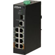 Коммутатор неуправляемый DH-PFS3110-8ET-96 8х100Мбит 1G 1SFP 6PoE+ 96Вт Dahua 1190210
