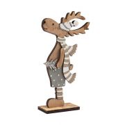 Фигура деревянная «Рождественский Олень» синий 10.5х4х18см Neon-Night 504-005