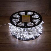 Гирлянда светодиодная «LED ClipLight» шаг 15см 665LED бел. 80Вт 12В IP65 эффект мерцания flashing бел.; провод ПВХ прозр. (уп.100м) Neon-Night 325-165
