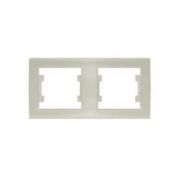 Рамка 2-м Бриллиант горизонт. сл. кость UNIVersal 7948684