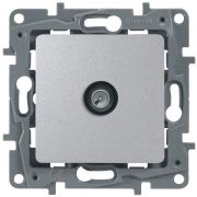 Розетка телевизионная оконечная TV СП Etika 5дБ 5-862МГц механизм алюм. IEK 672465