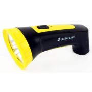 Фонарь аккумуляторный LED3804M 4LED аккум. SLA 220В пластик. черн./желт. (кор.) Ultraflash 12867