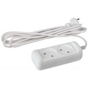 Удлинитель 2х1.5м без заземл. 10А IP20 U-2-1.5m-2х1 ПВС 2х1 Эра Б0028359
