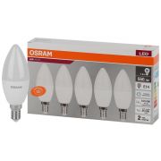 Лампа светодиодная LED Value LVCLB60 7SW/865 7Вт свеча матовая E14 230В 2х5 RU (уп.5шт) OSRAM 4058075577985