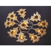 Гирлянда светодиодная «Деревянные елочки» 14 046 NGF-D008-10WW-2AA Navigator 14046