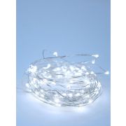 Гирлянда светодиодная «Серебряные нити» 10м 100LED в виде капель 220В с трансформатором КОСМОС KOCNL-EL150_silver