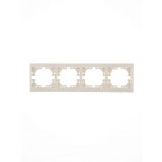 Рамка 4-м Mira горизонт. крем. LEZARD 701-0300-149
