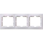 Рамка 3-м Кварта РГ-3-КБ горизонт. бел. GENERICA EMK30-K01-DM
