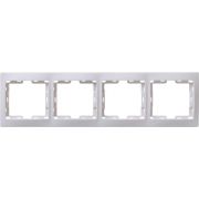 Рамка 4-м КВАРТА РГ-4-КБ горизонт. бел. GENERICA EMK40-K01-DM