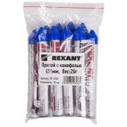 Припой с канифолью 20гр. d1.0мм (Sn60 Pb40 Flux 2.2%) REXANT 09-3103